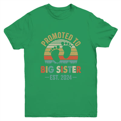 Promoted To Big Sister Est 2024 New Sister Vintage Youth Shirt | teecentury