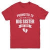 Promoted To Big Sister Est 2025 New Sister First Time New Youth Shirt | teecentury