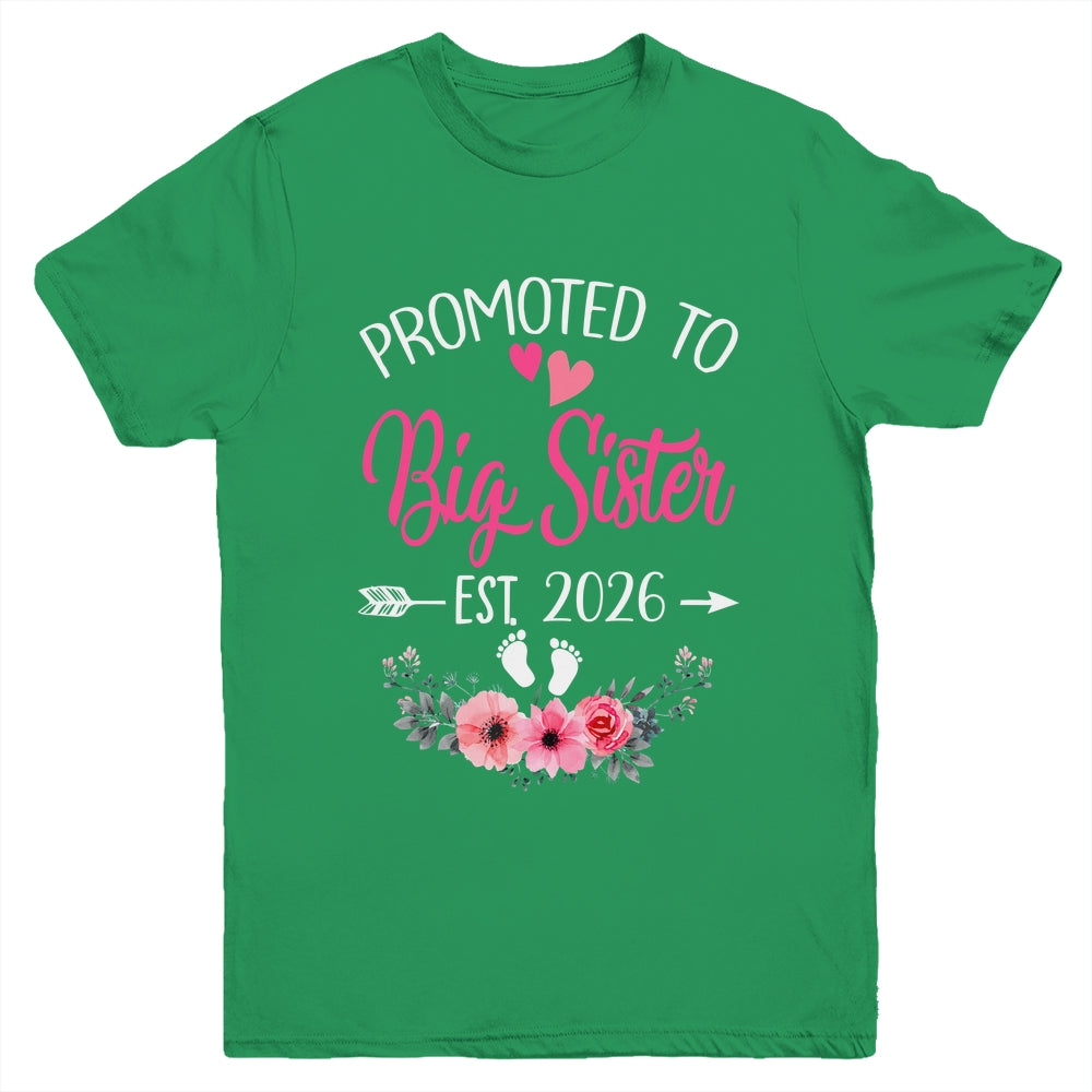 Promoted To Big Sister Est 2026 Sister First Time Shirt & Tank Top | teecentury