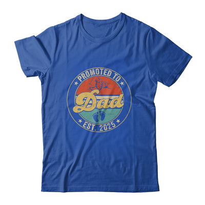 Promoted To Dad 2025 Pregnancy New First Dad Retro Shirt & Hoodie | teecentury
