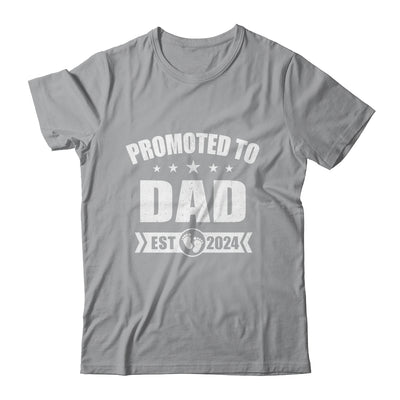 Promoted To Dad Est 2024 Fathers Day First Time New Daddy Shirt & Hoodie | teecentury