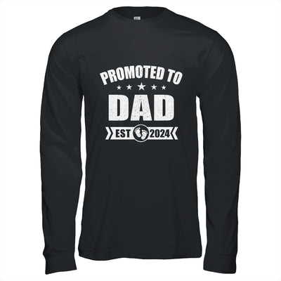 Promoted To Dad Est 2024 Fathers Day First Time New Daddy Shirt & Hoodie | teecentury