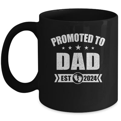 Promoted To Dad Est 2024 Fathers Day First Time New Daddy Mug | teecentury