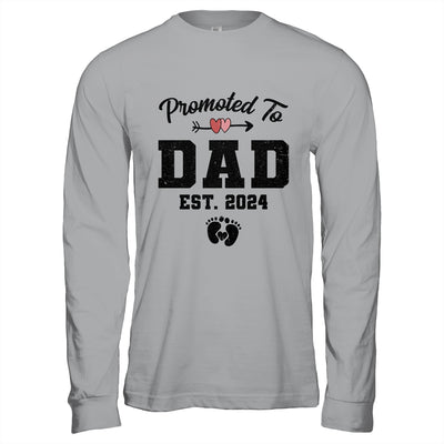 Promoted To Dad Est 2024 First Time Fathers Day Shirt & Hoodie | teecentury