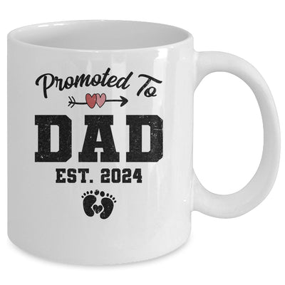 Promoted To Dad Est 2024 First Time Fathers Day Mug | teecentury