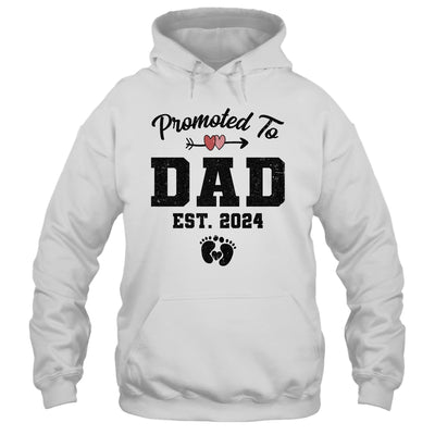 Promoted To Dad Est 2024 First Time Fathers Day Shirt & Hoodie | teecentury