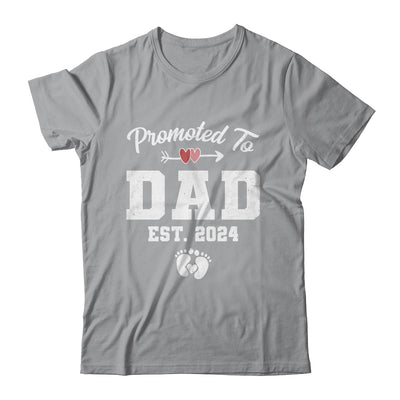Promoted To Dad Est 2024 Funny First Time Fathers Day Shirt & Hoodie | teecentury