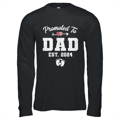 Promoted To Dad Est 2024 Funny First Time Fathers Day Shirt & Hoodie | teecentury