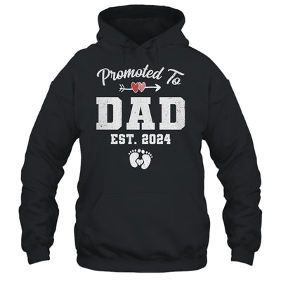 Promoted To Dad Est 2024 Funny First Time Fathers Day Shirt & Hoodie | teecentury