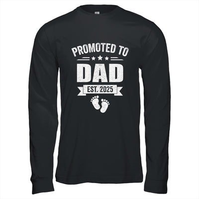 Promoted To Dad Est 2025 Fathers Day First Time New Daddy Shirt & Hoodie | teecentury