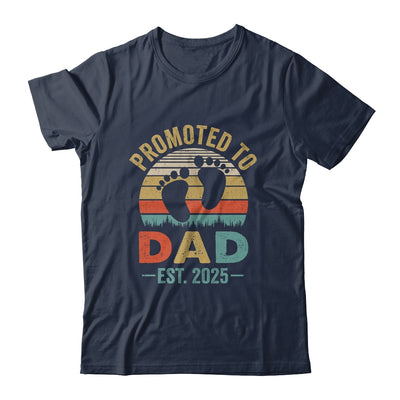 Promoted To Dad Est 2025 Fathers Day Vintage Shirt & Hoodie | teecentury