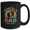 Promoted To Dad Est 2025 Fathers Day Vintage Mug | teecentury