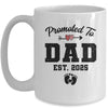 Promoted To Dad Est 2025 First Time Fathers Day Mug | teecentury