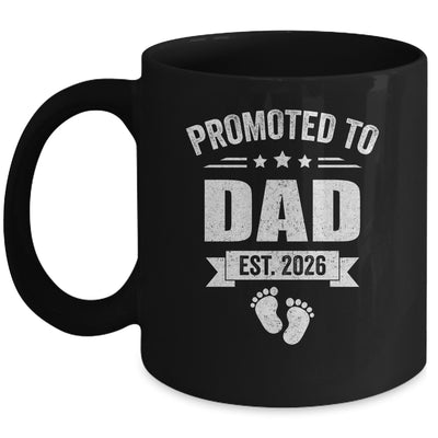 Promoted To Dad Est 2026 Fathers Day First Time New Daddy Mug | teecentury