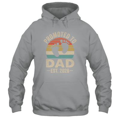 Promoted To Dad Est 2026 Fathers Day Vintage Shirt & Hoodie | teecentury