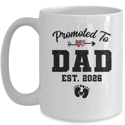 Promoted To Dad Est 2026 First Time Fathers Day Mug | teecentury