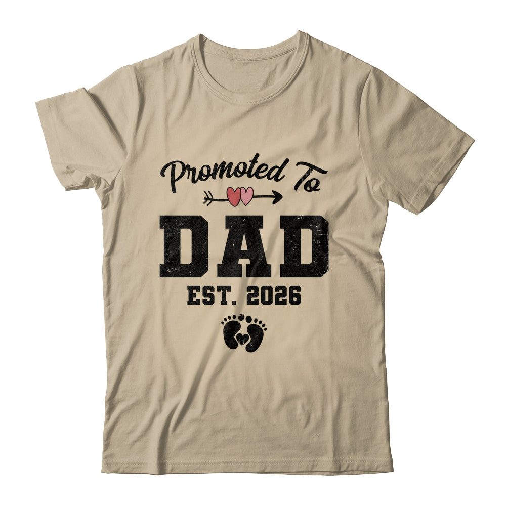 Promoted To Dad Est 2026 First Time Fathers Day Shirt & Hoodie | teecentury