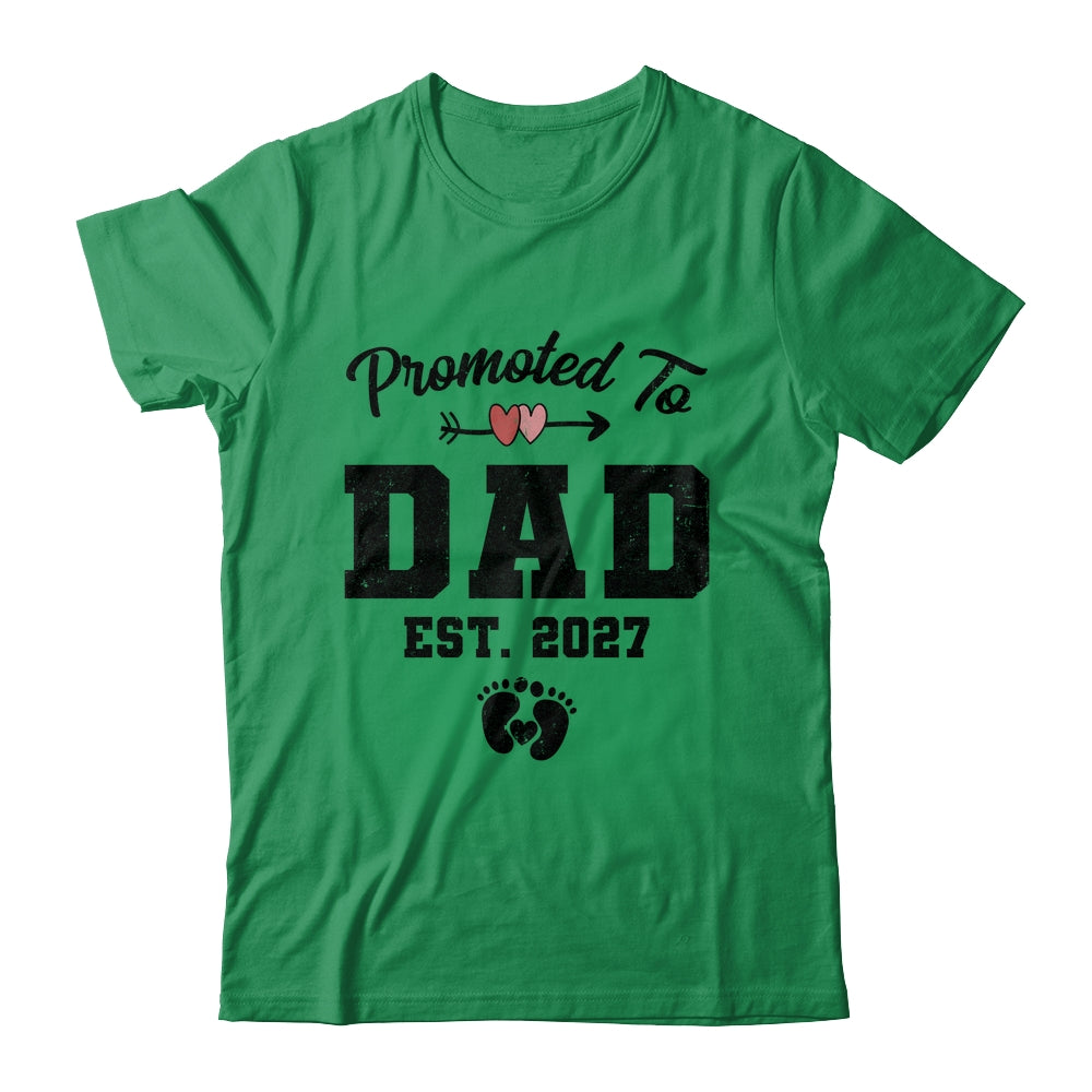Promoted To Dad Est 2027 First Time Fathers Day Shirt & Hoodie | teecentury