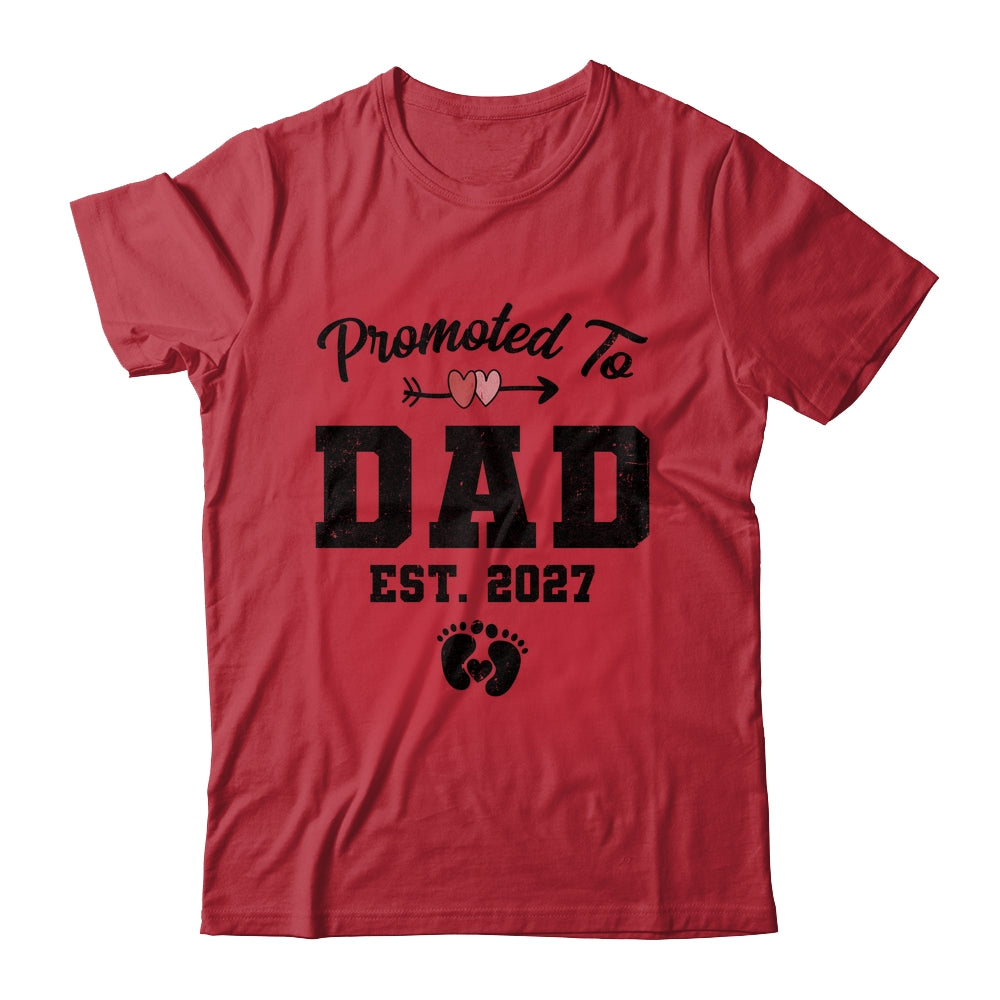 Promoted To Dad Est 2027 First Time Fathers Day Shirt & Hoodie | teecentury
