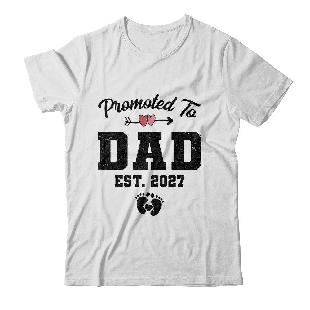 Promoted To Dad Est 2027 First Time Fathers Day Shirt & Hoodie | teecentury