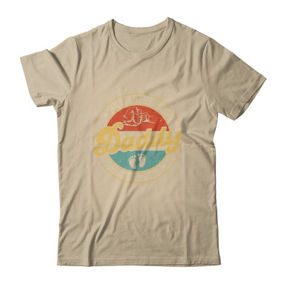 Promoted To Daddy 2025 Pregnancy New First Daddy Retro Shirt & Hoodie | teecentury