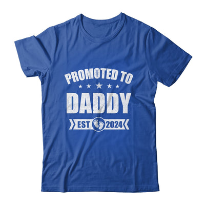 Promoted To Daddy Est 2024 Fathers Day First Time New Dad Shirt & Hoodie | teecentury