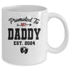 Promoted To Daddy Est 2024 First Time Fathers Day Mug | teecentury