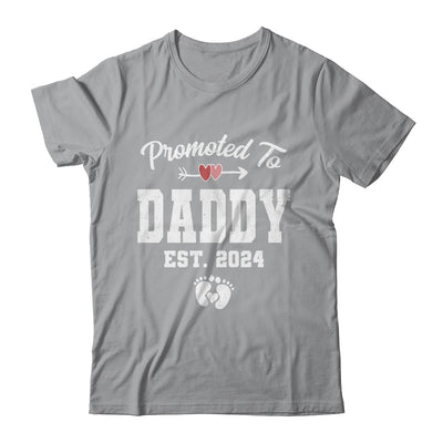 Promoted To Daddy Est 2024 Funny First Time Fathers Day Shirt & Hoodie | teecentury