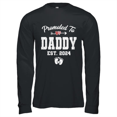 Promoted To Daddy Est 2024 Funny First Time Fathers Day Shirt & Hoodie | teecentury