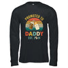 Promoted To Daddy Est 2024 Vintage New Dad Fathers Day Shirt & Hoodie | teecentury