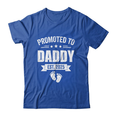 Promoted To Daddy Est 2025 Fathers Day First Time New Dad Shirt & Hoodie | teecentury