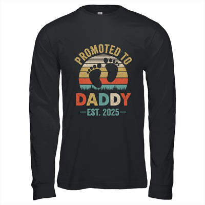 Promoted To Daddy Est 2025 Fathers Day Vintage Shirt & Hoodie | teecentury