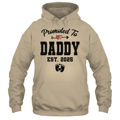 Promoted To Daddy Est 2025 First Time Fathers Day Shirt & Hoodie | teecentury