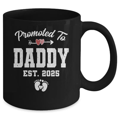 Promoted To Daddy Est 2025 Funny First Time Fathers Day Mug | teecentury