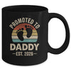 Promoted To Daddy Est 2026 Fathers Day Vintage Mug | teecentury
