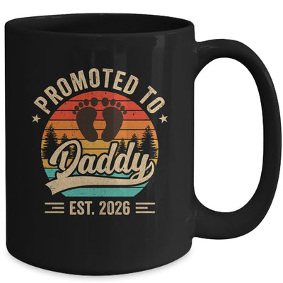 Promoted To Daddy Est 2026 Grandparents Baby Announcement Mug | teecentury