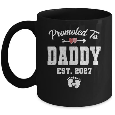 Promoted To Daddy Est 2027 Funny First Time Fathers Day Mug | teecentury