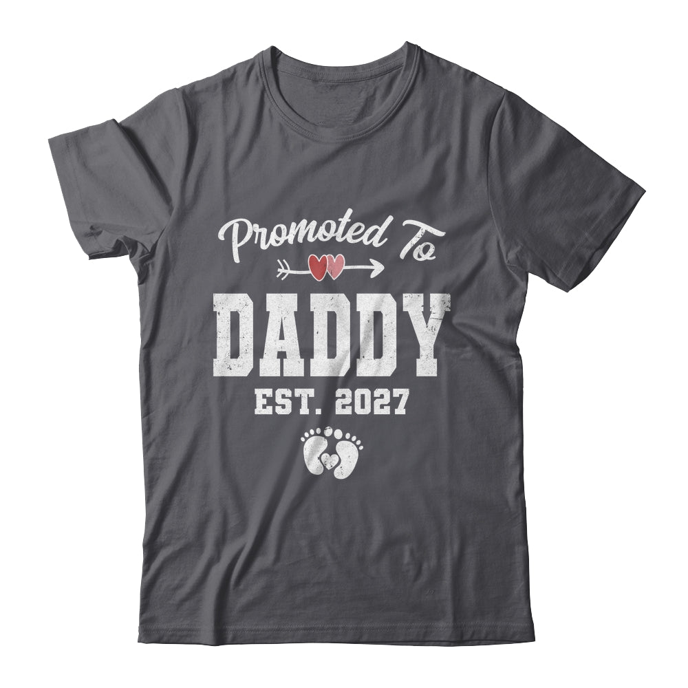 Promoted To Daddy Est 2027 Funny First Time Fathers Day Shirt & Hoodie | teecentury