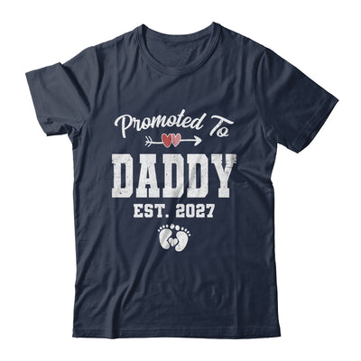 Promoted To Daddy Est 2027 Funny First Time Fathers Day Shirt & Hoodie | teecentury