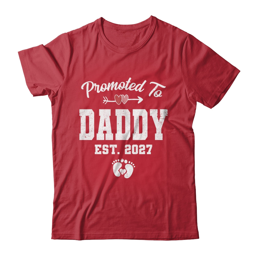 Promoted To Daddy Est 2027 Funny First Time Fathers Day Shirt & Hoodie | teecentury