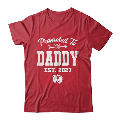 Promoted To Daddy Est 2027 Funny First Time Fathers Day Shirt & Hoodie | teecentury