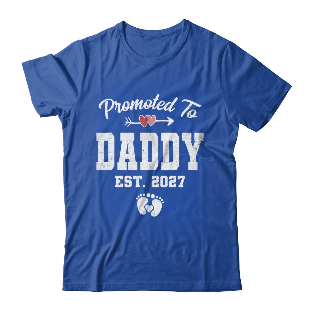 Promoted To Daddy Est 2027 Funny First Time Fathers Day Shirt & Hoodie | teecentury