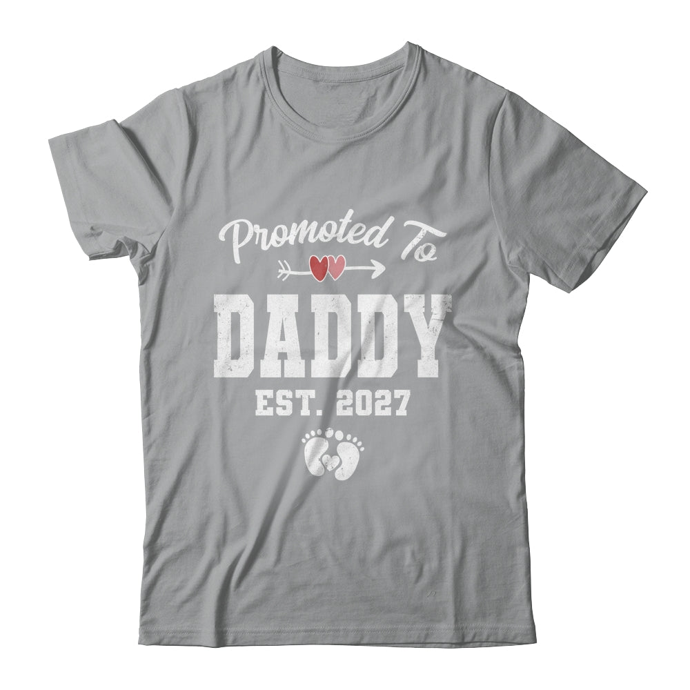 Promoted To Daddy Est 2027 Funny First Time Fathers Day Shirt & Hoodie | teecentury