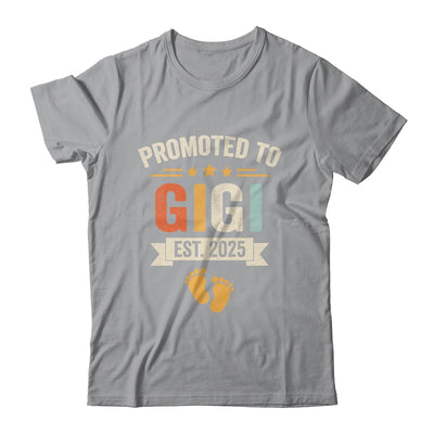 Promoted To Gigi 2025 Retro Soon To Be Gigi Est 2025 Shirt & Hoodie | teecentury