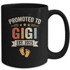 Promoted To Gigi 2025 Retro Soon To Be Gigi Est 2025 Mug | teecentury