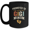 Promoted To Gigi 2025 Retro Soon To Be Gigi Est 2025 Mug | teecentury