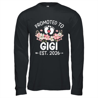 Promoted To Gigi 2026 First Time Floral New Gigi Shirt & Hoodie | teecentury