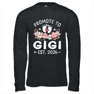 Promoted To Gigi 2026 First Time Floral New Gigi Shirt & Hoodie | teecentury
