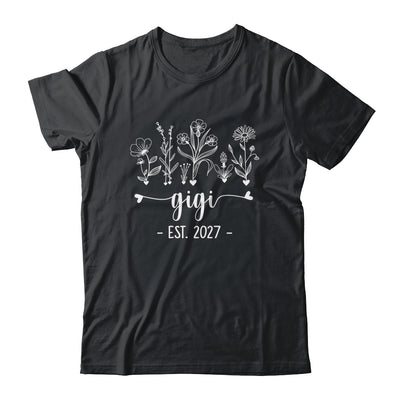Promoted To Gigi 2027 Pregnancy Announcement Floral Shirt & Tank Top | teecentury