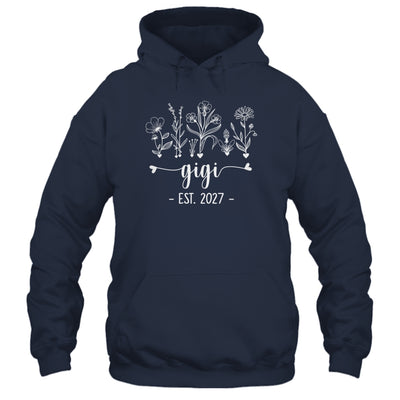 Promoted To Gigi 2027 Pregnancy Announcement Floral Shirt & Tank Top | teecentury